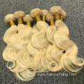 613 Blonde Virgin Human Hair,613 Cuticle Aligned Hair Bundles With Frontal,Blonde Virgin Human Hair 613 Bundles With Closure